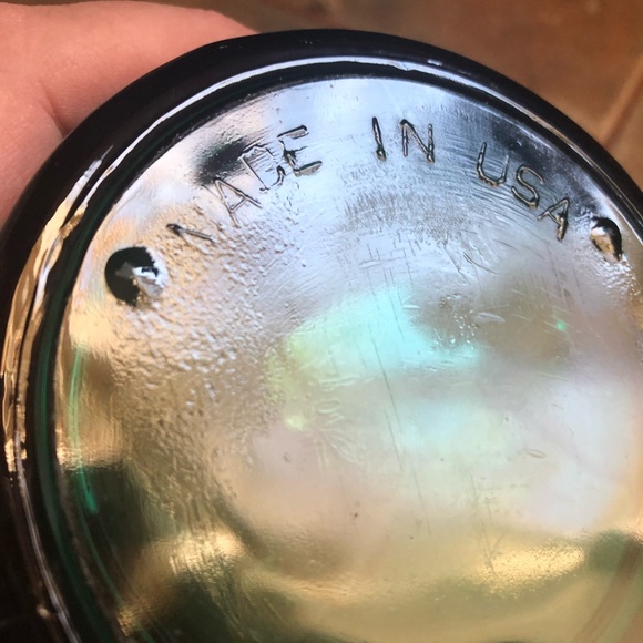 Etched Green Glass mugs NWOT - Picture 4 of 5